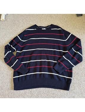 St. John's Bay navy blue cotton sweater
